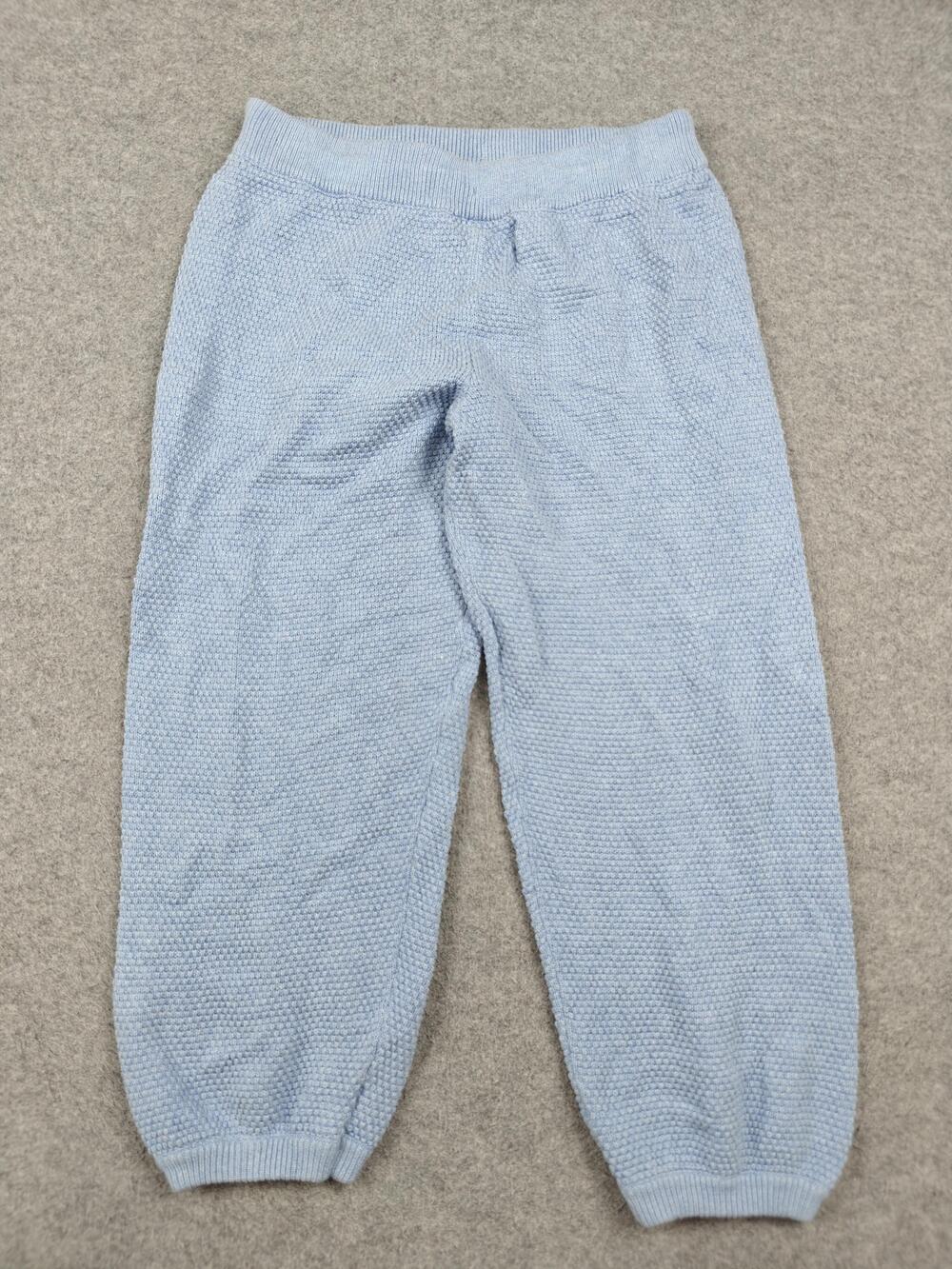 Free People Pants Womens 29x25 Medium Blue Jogger Knit Tapered Cuffed Elastic